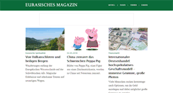 Desktop Screenshot of eurasischesmagazin.de