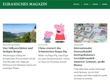 Tablet Screenshot of eurasischesmagazin.de